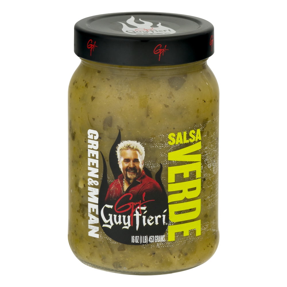 Guy Fieri Green & Mean Mild Salsa Verde, 16 oz by Gia Brands, Inc.