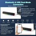 thumbnail image 3 of Altavoces para computadora BUSP-HYY Barra de sonido USB Bluetooth con cable, 3 of 6