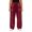 Wine, variant on Women's Loose Cargo Sweatpants Drawstring Elastic Waist Wide Leg Jogger Lounge Pants with Pockets