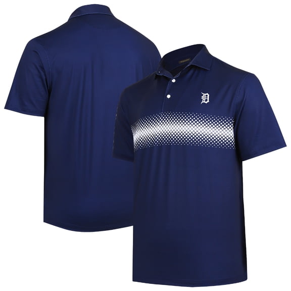 Men's  Navy Detroit Tigers Collins Stripe Polo