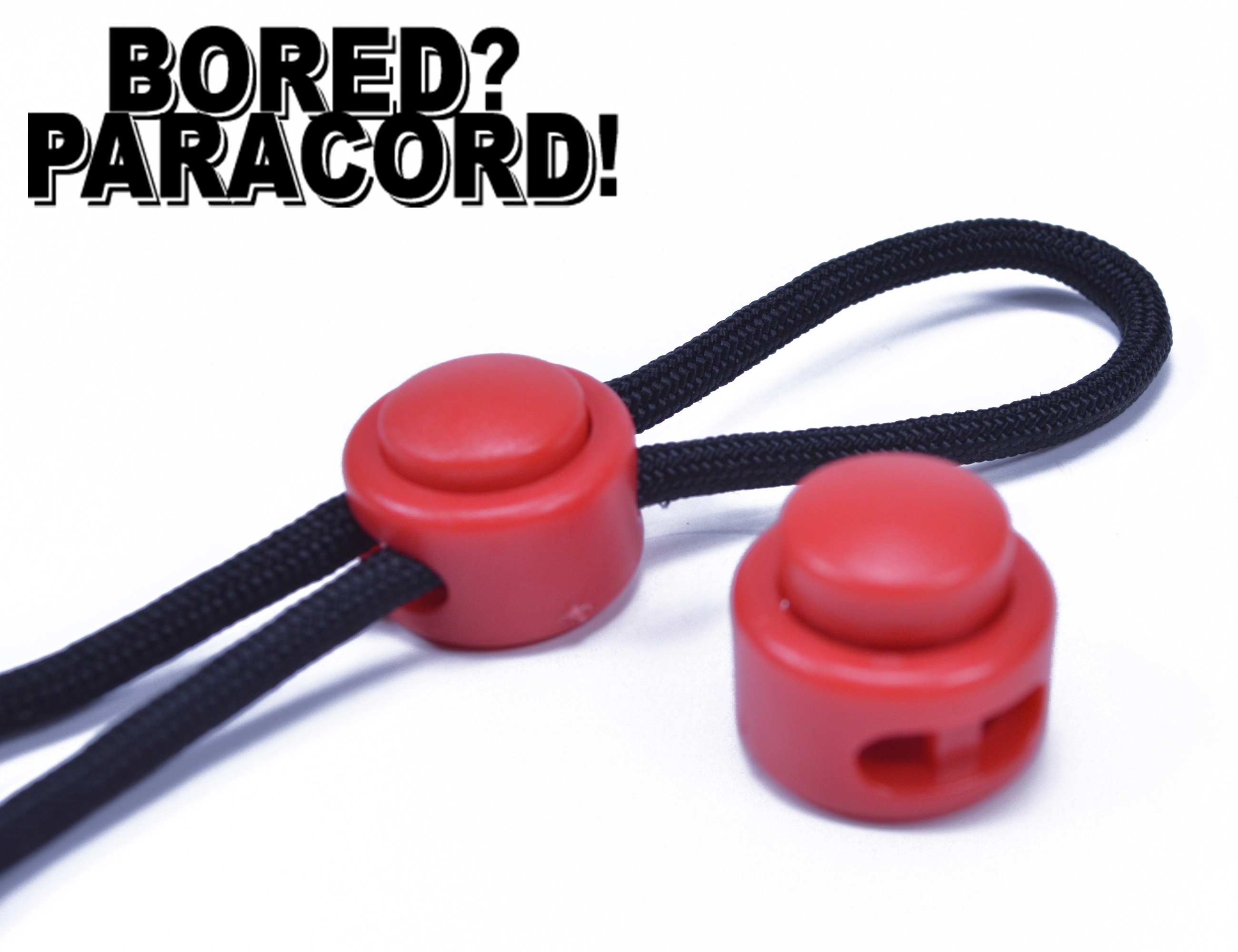 Red Cord Lock 5 pack Great for Paracord