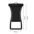 thumbnail image 3 of YiBai 7.2in Universal Phone Pouch IPX8 Phone Case For Beach Underwater Cellphone Dry Bag With Lanyard Fits All Phones - Black, 3 of 7