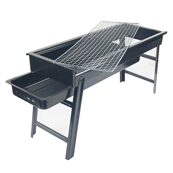 Outdoor Stainless Steel Grill Portable Barbecue Grid Folding BBQ Grill Mini Charcoal Grill Outdoor Camping Picnic Tool For Home Park Use