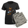 thumbnail image 5 of CafePress - Cartoon Cats Women's Dark Pajamas - Women's Short Sleeve Print T-Shirt and Pants Dark Cotton Pajama Set, 5 of 7