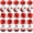 Multi-color, variant on Fishing Float Bobbers 25pcs Snap on Float Bobbers Hard ABS Push Button Fishing Round Buoy Float Bobber, red/white