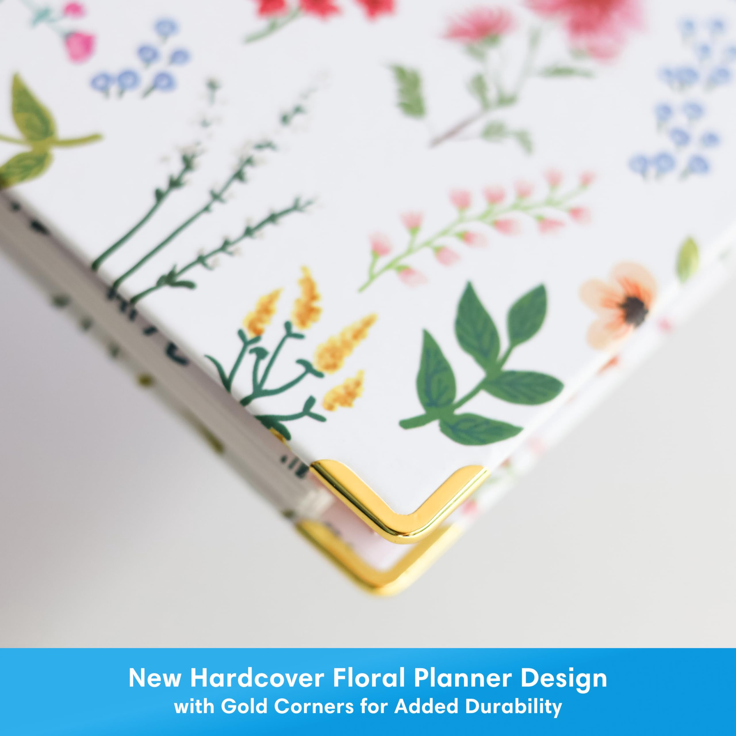 Blue Sky 15 Month 2026-2027 Weekly and Monthly Academic Year Planner Calendar, April 2026 - June 2027, 8.5" x 11", Storage Pocket, Snap-in Ruler w/Sticky Notes & Sticker Sheet, Londonberry White