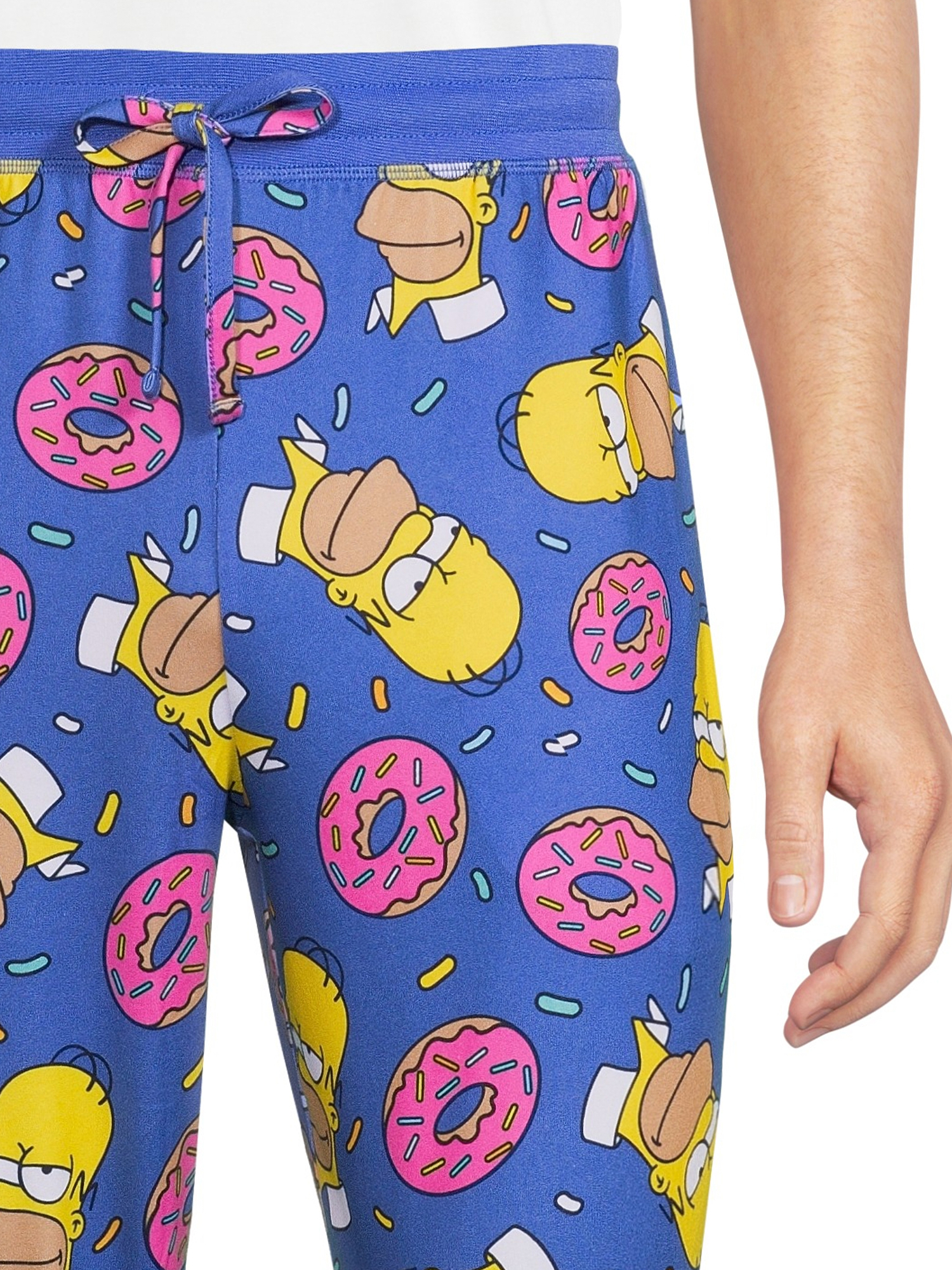 The Simpsons, Adult Mens, Homer Sprinkles Lounge Pajamas Sleep Pants, Sizes S-2XL - image 4 of 5