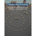thumbnail image 4 of ChainsProMax Sunglasses Chains Eyeglass Gold Chain for Women Pearl Beaded Lanyard Chains, 4 of 8