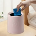 thumbnail image 7 of Small Trash Can with Lid, Mini Trash Can for Bathroom, Office and Bedroom, Small Bathroom Garbage Can with Swing Top, Compact Waste Basket for Desk, Dorm & Home, Pink - Xuniizn, 7 of 7