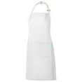 thumbnail image 1 of Adult Polyester Kitchen BBQ Restaurant Apron with Adjustable Neck Strap and 2 Pockets for Cooking, Baking, Gardening, Unisex - White, 1 of 8