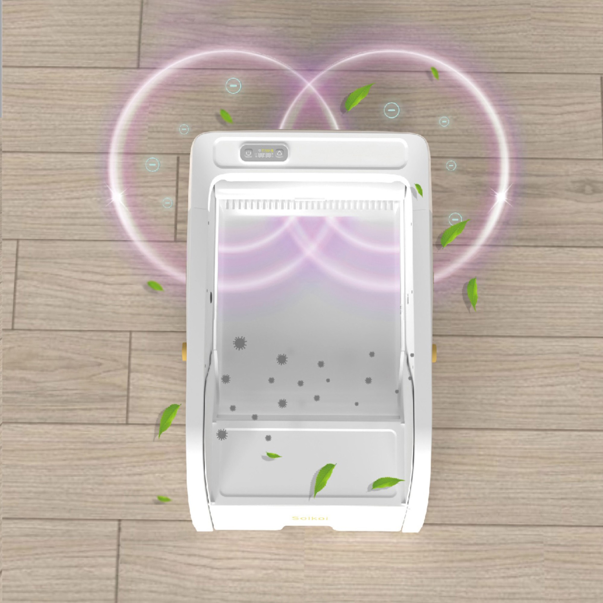 resenkos Automatic Self Cleaning Cat Litter Box, Superior Odor Control, Never Scoop Litter Again for Single and Multi-Cat Households, White