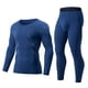 thumbnail image 1 of Ceisia Warm Breathable Mens Slim Fit Solid Color Thermal Underwear Set Gifts, 1 of 8