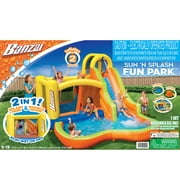 Banzai Sun 'N Splash Fun Kids Inflatable Bounce House and Water Slide Park
