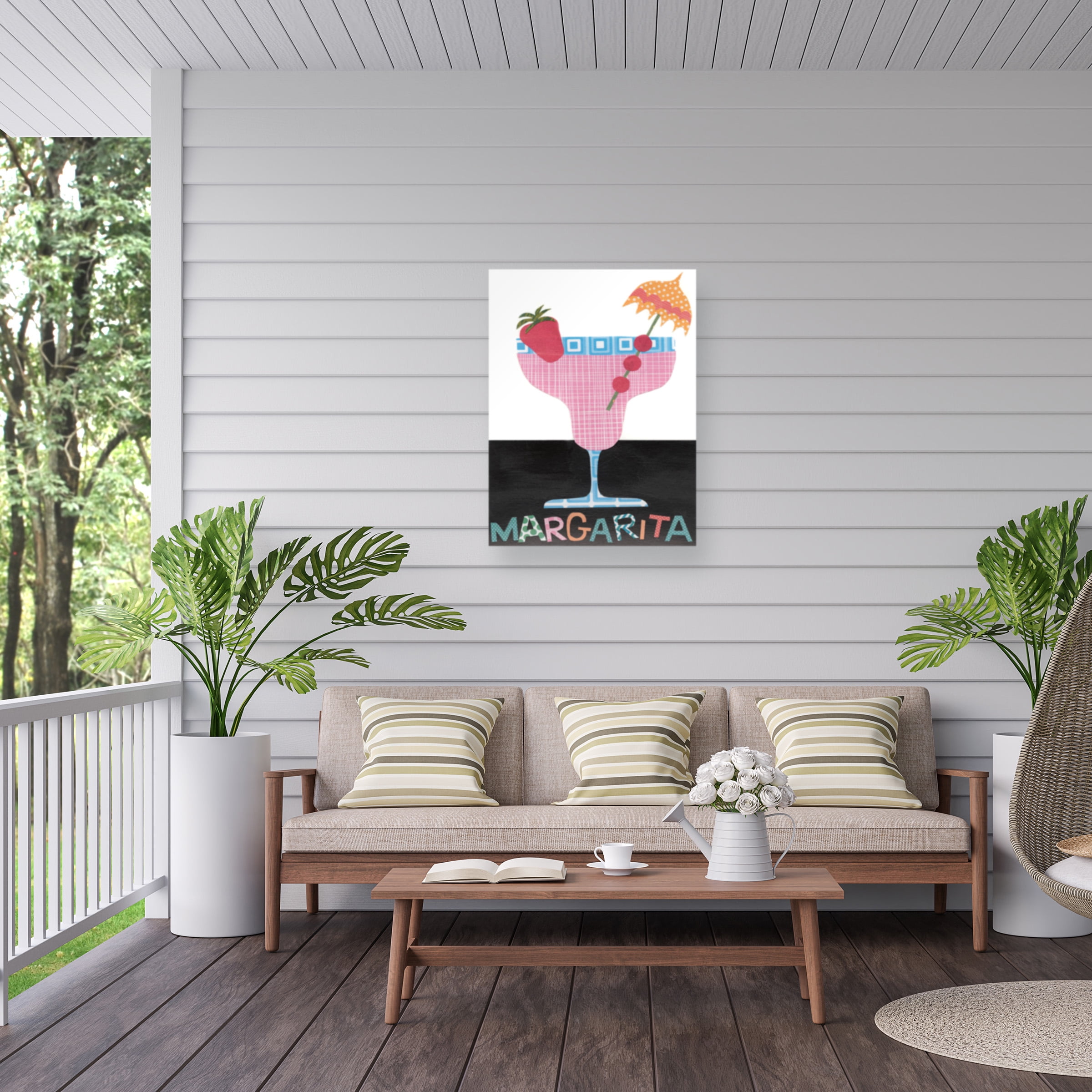 Regina Moore 'Mix Me A Drink IV' Outdoor Canvas 32x24