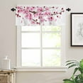 thumbnail image 2 of Rdsfhsp Curtain Valances Drapes Cherry Blossoms Flower, Rod Pocket Window Treatment for Bedroom Small Window Kitchen, 1 Panel 54x18inch, 2 of 5