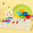 thumbnail image 4 of Wooden Math Learning Toy Set – Early Educational Counting Beads with Animal Matching and Color Sorting, Hands-On Arithmetic Toy for Kids, 4 of 9