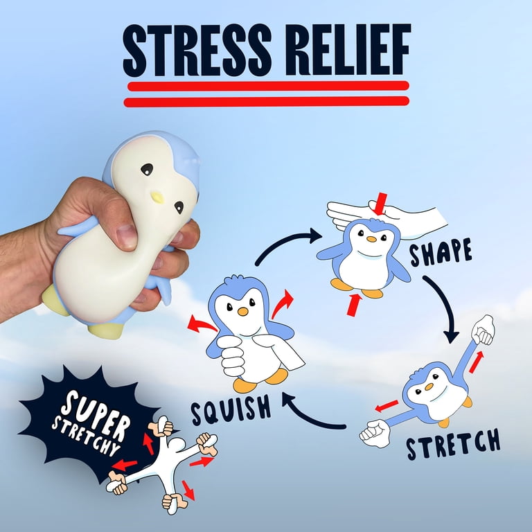 Pudgy Penguins Blue Squishy Fidget Toy photo 4