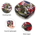 thumbnail image 3 of Flag Plants Sanitary Napkin Pouch with Plush Velvet, Sponge, and Oxford Cloth - 4.7x6.6x6.6 in - Ideal for Storing Your Sanitary Napkins, 3 of 6
