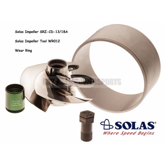 Solas Sea Doo 4-Tec 215 Impeller SRZ-CD-13/18A W/ Wear Ring & Tool GTX RXP RXT
