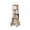 5-Tier | Warm White, variant on IVV 68" Tall Rotating Bookshelf Tower, 6-Tier Revolving Bookcase Spinning Rack on Wheels, Vertical Corner Shelves Organizer for Small Apartments, Bedrooms, Living Rooms, Reading Nooks, Natural Wood