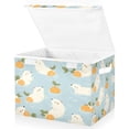 thumbnail image 2 of Storage Box With Lid 16.5x12.6x11.8In Foldable Stacked Household Storage Box Wrasse, 2 of 7