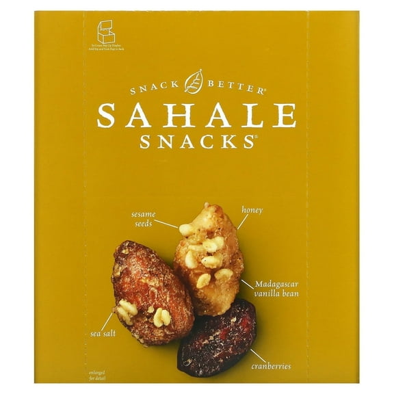 Sahale Snacks Glazed Mix Honey Almonds 1.5 oz 9 Packs Pack of 4