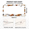 thumbnail image 2 of Aluminum License Plate Frame 2 Pack Car Exterior Accessory Car Tag Holder for Front Rear Plates Cars Decor Orange-black Butterfly, 2 of 7
