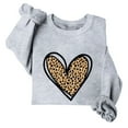 thumbnail image 3 of TKLPEHG Valentines Day Sweatshirts For Women Crewneck Sweatshirt Casual Dressy Long Sleeve Lightweight Heart Print Graphic Tops Loose Pullover (Gray,XL), 3 of 4
