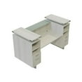thumbnail image 6 of Mirella Reception Desk with Glass Countertop in White Ash, 6 of 7