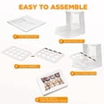 thumbnail image 3 of [18 Sets] 14x10x4" White Cupcake Box with Window and Inserts - Holds 12  Muffins, Auto-Popup Cardboard, Gift and Bakery Packaging, Baking Containers for Cakes, Donuts, Cookies and Pastries, 3 of 7