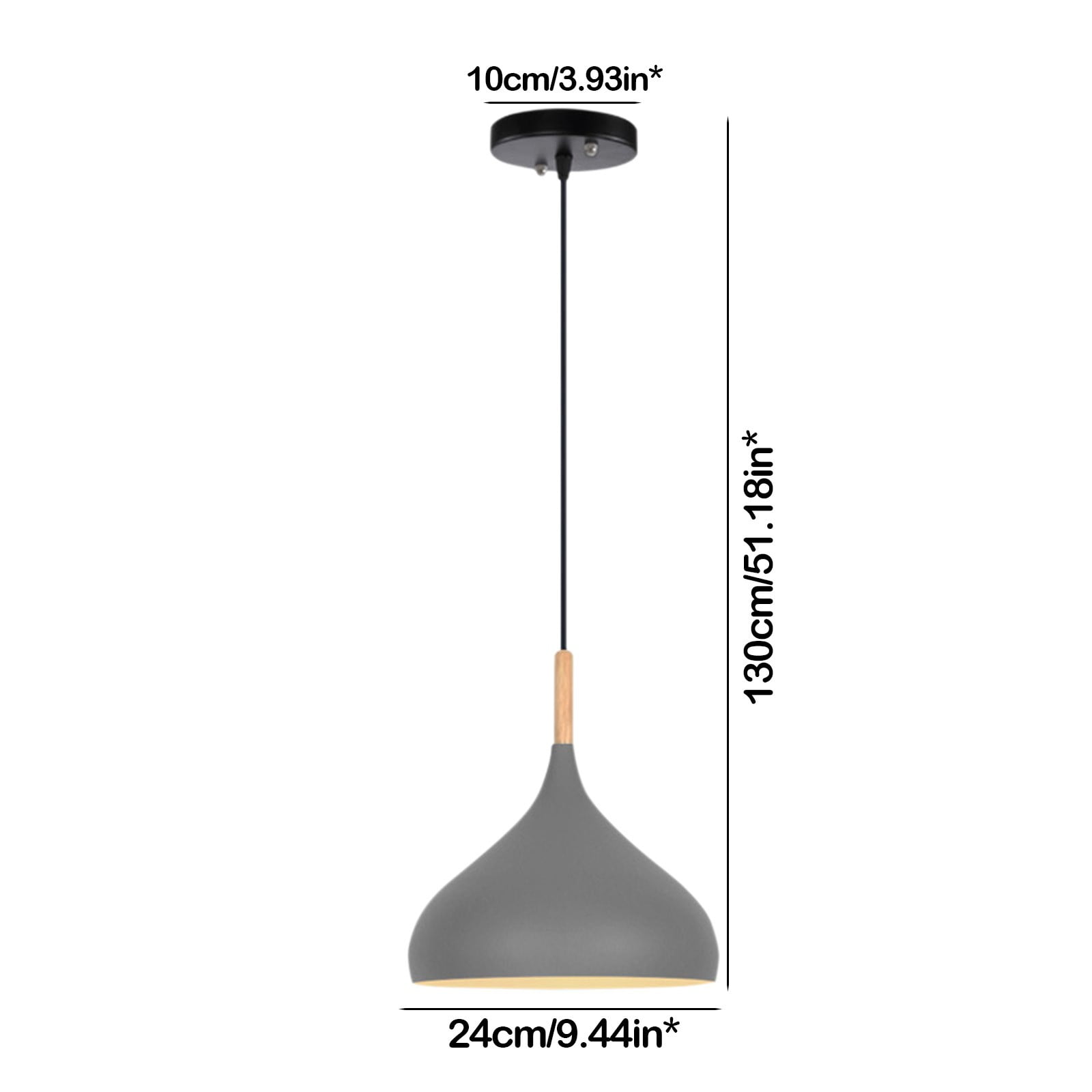 XMMSWDLA Industrial Pendant Light Fixture, Farmhouse Decor Adjustable Metal Hanging Lamp, Vintage Pendant Lighting for Kitchen Restaurant Dining Room Cafe Sink