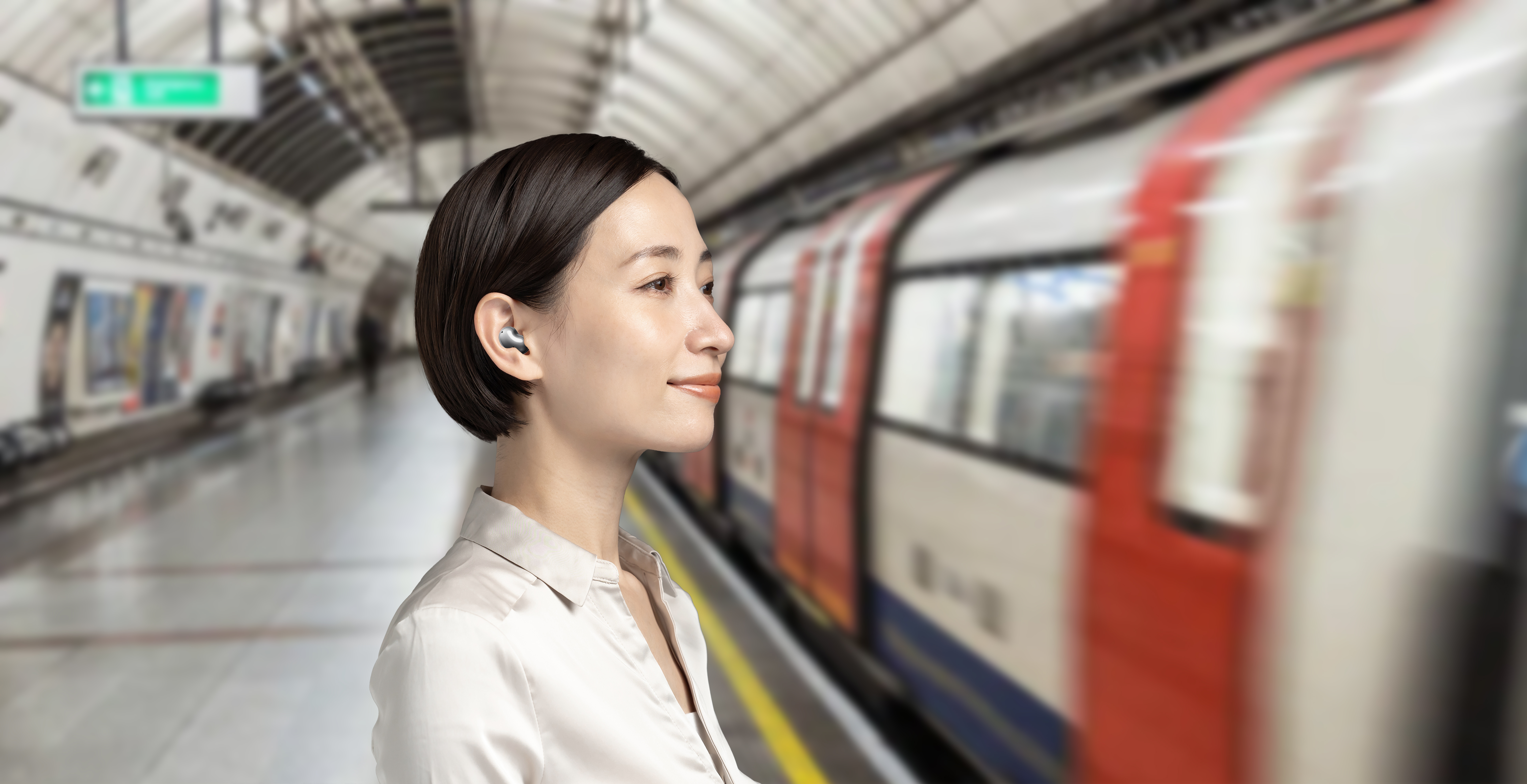 NEW – ONN. WIRELESS EARPHONES WITH ADAPTIVE NOISE CANCELLATION & CHARGING CASE, BLACK