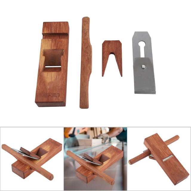 Woodworking Plane Brass Tipped Fine Steel Planer with Humanized Handle Design, Suitable for Cutting and Polishing