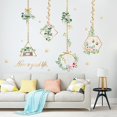 thumbnail image 1 of Buerhomie Pegatinas De Pared De Flores, Calcomanías De Pared De Mariposas Para Sala De Estar, Decoración De Pared Para Dormitorio, Arte De Pared Para Dormitorio De Niña, Decoración, 1 of 5