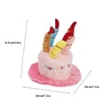 thumbnail image 3 of Dog Birthday Cake Hat, Cute Dog Happy Birthday Hat Pet Cap Headwear Hat with 5 Colorful Candles, Cat Birthday Party Supplies Decorations - (Blue), 3 of 8