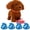 Dark Brown With., variant on Voice Learning Electric Plush Toy Dog for Children That Walks Barks and Responds to Commands Promoting Language Development