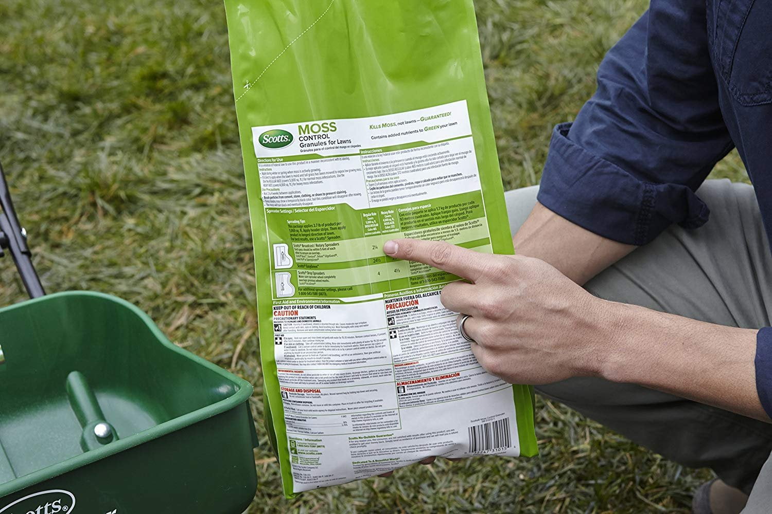 Scotts Moss Control Granules for Lawns Fertilizers