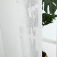 thumbnail image 4 of Cortina semitransparente blanca hueca, cortina de panel de gasa de ventana transpirable para dormitorio, sala de estar, 1 pieza, 100x250cm sidaley LF0159-03B, 4 of 7