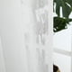 thumbnail image 4 of Cortina semitransparente blanca hueca, cortina de panel de gasa de ventana transpirable para dormitorio, sala de estar, 1 pieza, 100x250cm Advancent LF0159-03B, 4 of 7
