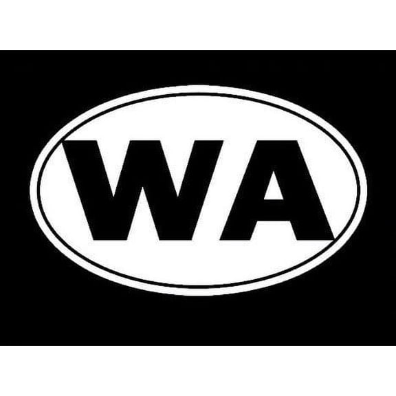 Washington Evergreen State Tourism Logo Decal Sticker - White Vinyl Decal for Cars, Macbooks, and Other Laptops
