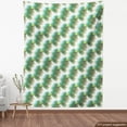 thumbnail image 4 of Ambesonne Geometric Fabric by the Yard Upholstery, Repeating Rectangles Plot, 2 Yards, Lime Green and Sea Blue, 4 of 5