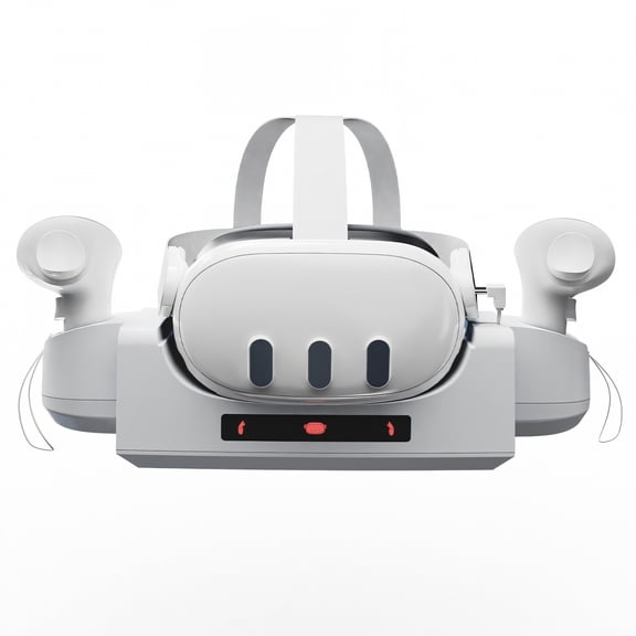 GJX Charging Dock for Meta Quest 3,Compatibility for Quest 3 for Oculus Quest 2,Convenient for Vr Accessory for Meta Quest 3,White