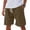 Army Green, variant on GrmtClth Mens Linen Shorts Elastic Waist Drawstring Casual Cotton Shorts Loose Summer Beach Vacation Shorts Classic Fit Stretch Outdoor Hiking Shorts with Pocket Army Green 4XL