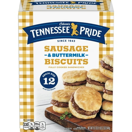 Odoms Tennessee Pride Sausage Buttermilk Biscuits Snack Size