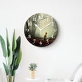 thumbnail image 4 of 14 Inch Wall Clock Battery Operated Silent Clock Decorative for Office, Kitchen, Outdoor, Living Room，Fox Young Red Fox Listening To Something in Woodland Picture, 4 of 4