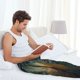 thumbnail image 5 of Balery Vintage Pattern Fox Pantalones de pijama para hombre, pijama ultraligero, pantalón de descanso-Medium, 5 of 6