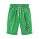 thumbnail image 4 of Puntoco Pantalones Cortos De Verano Mujer Moda 2024 Pantalones Cortos De Mujer Algodón Y Lino Estampado De Moda Cintura Elástica Pantalones De 5 Pulgadas Cordón Pantalones Cortos De 5 Pulgadas, 4 of 4