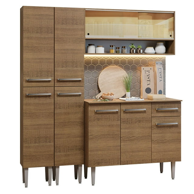 Mueble de Cocina Compacta 169cm Sin Tarja Emilly Madesa 13