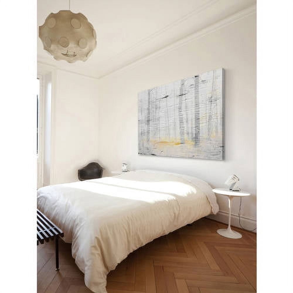 "Trees on Golden Ground" Painting Print on Wrapped Canvas