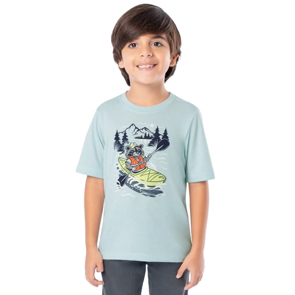 Ozark Trail Boy's Graphic Short Sleeve T-Shirt, Sizes 4-18 & Husky